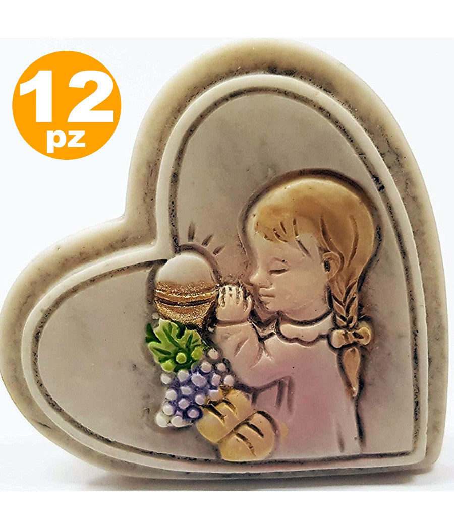 Bomboniera Bomboniere Comunione Eucarestia Bianco Ceramica Soprammobile Appoggio         