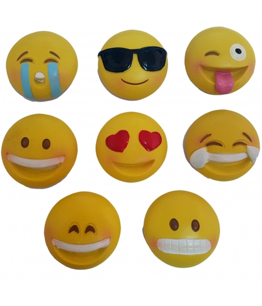 Bomboniera Faccine Emoji Emoticon In Ceramica Con Calamita Per Compleanno 18anni         