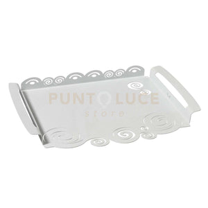 bomboniera vassoio albero della vita Avorio in Ferro 18x28x2cmh