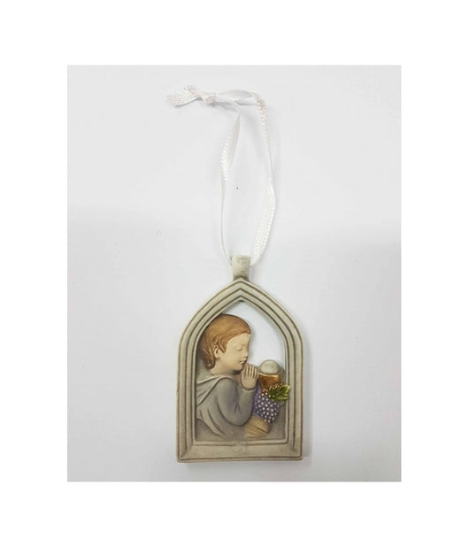 Bomboniere Comunione Bambino Arco Simbolo Eucarestia Calice Ceramica Appendino         