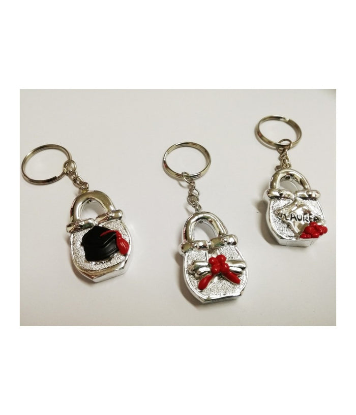 Bomboniere Lucchetto Argento X Laurea Metallo Portafortuna Confetti Portachiavi         