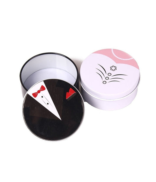 Bomboniere Sposi Sposo Sposa Scatolina In Latta Metallo Portaconfetti Matrimonio         