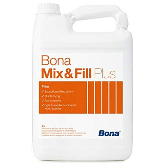 LT5 di Bona MIX&FILL PLUS - stucco all'acqua anticorrosivo e rapido professionale per parquet