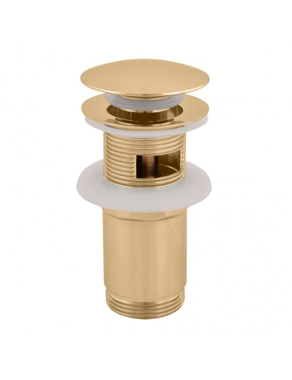 Pop-up per lavabo e lavello in ottone dorato 6,5 cm