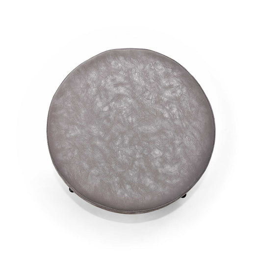 BONN LETHERETTE - Pouf piccolo tondo in letherette