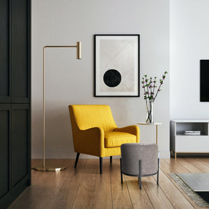 BONN LETHERETTE - Pouf piccolo tondo in letherette