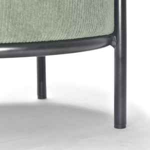 BONN VELVET - Pouf piccolo tondo in velluto a coste