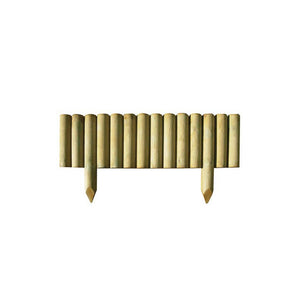 Bordura per Giardino in Legno di Pino Impregnato Lasa 100x30 cm