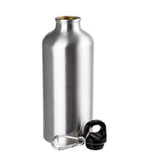 Borraccia Bottiglia In Alluminio Con Moschettone Capacità  600ml 7.3x21cm 0224858         