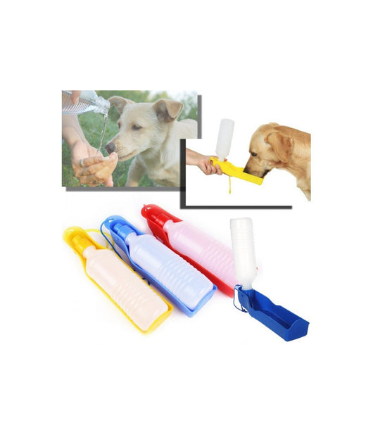 Borraccia Con Scodella Portatile Per Cani Gatti Bottiglia Salvagoccia 300ml         