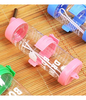 Borraccia Criceti Piccoli Animali 125ml Acciaio Plastica Design Sfera Antigoccia         