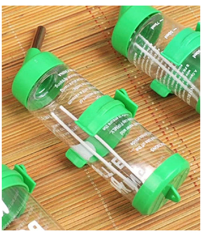 Borraccia Criceti Piccoli Animali 125ml Acciaio Plastica Design Sfera Antigoccia         