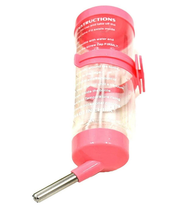 Borraccia Criceti Piccoli Animali 125ml Acciaio Plastica Design Sfera Antigoccia         