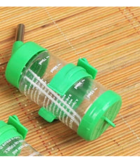 Borraccia Criceti Piccoli Animali 80ml Acciaio Plastica Design Sfera Antigoccia         