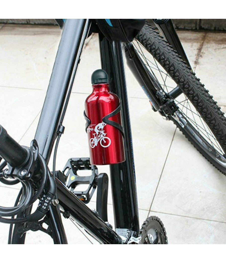 Borraccia In Alluminio Con Beccuccio Retraibile Tappo Antipolvere 500 Ml Xc-2505         