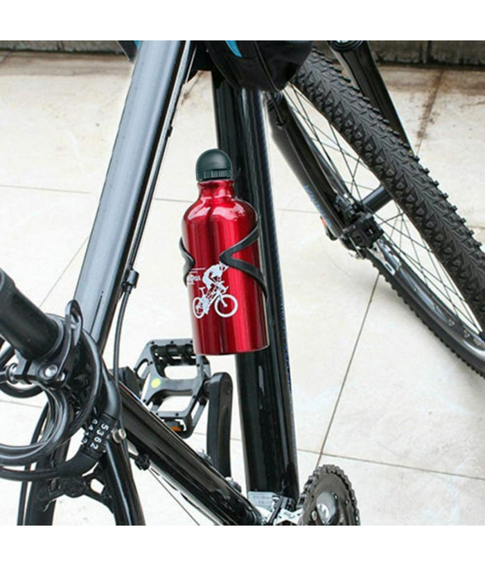 Borraccia In Alluminio Con Beccuccio Retraibile Tappo Antipolvere 500 Ml Xc-2505         