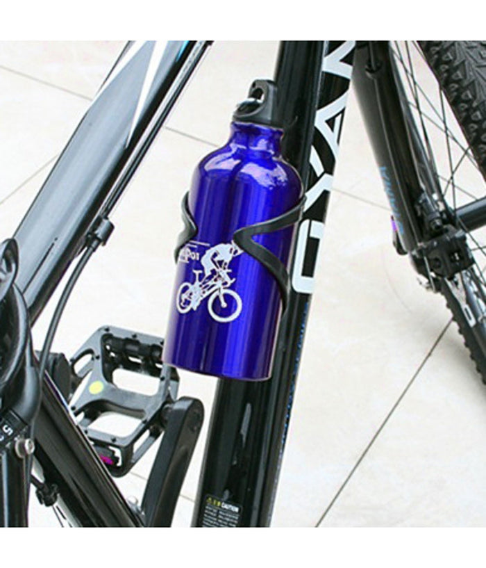 Borraccia In Alluminio Tappo Ermetico Con Moschettone Da 500 Ml Colorate Xc-2504         