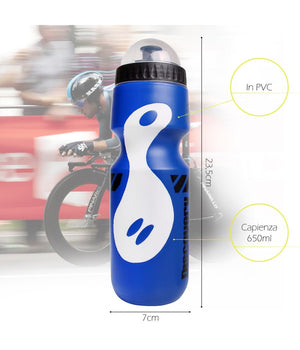 Borraccia In Pvc Con Beccuccio Retraibile Tappo Anti Polvere Da 650 Ml Xc-2664         