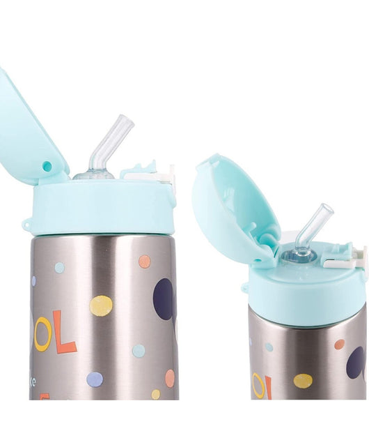 Borraccia Pop Up Bottiglia In Acciaio Topolino Con Cannuccia 530 Ml Mickey Mouse         