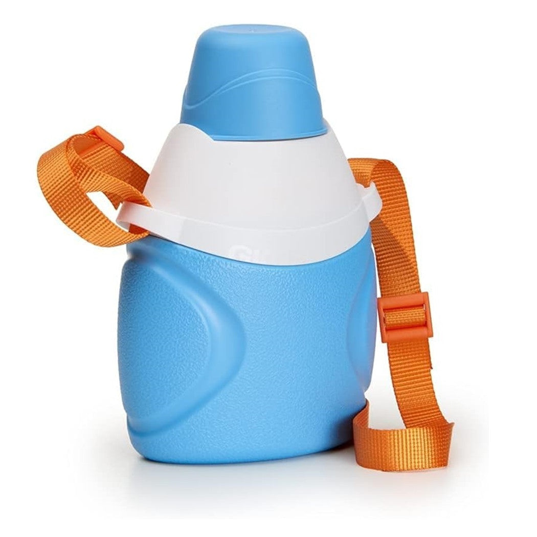 Trade Shop - Borraccia Termica Fiesta 0,65lt Con Tracolla Regolabile Tappo-bicchiere Asportabile 309673 -