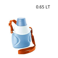 Trade Shop - Borraccia Termica Fiesta 0,65lt Con Tracolla Regolabile Tappo-bicchiere Asportabile 309673 -