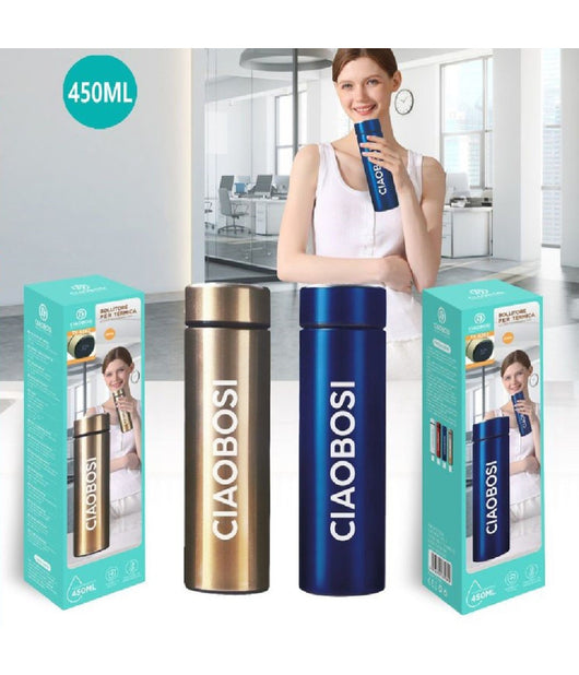 Borraccia Termica In Acciaio 450 Ml Thermos Caldo Freddo Porta Bevande Tx-8262         