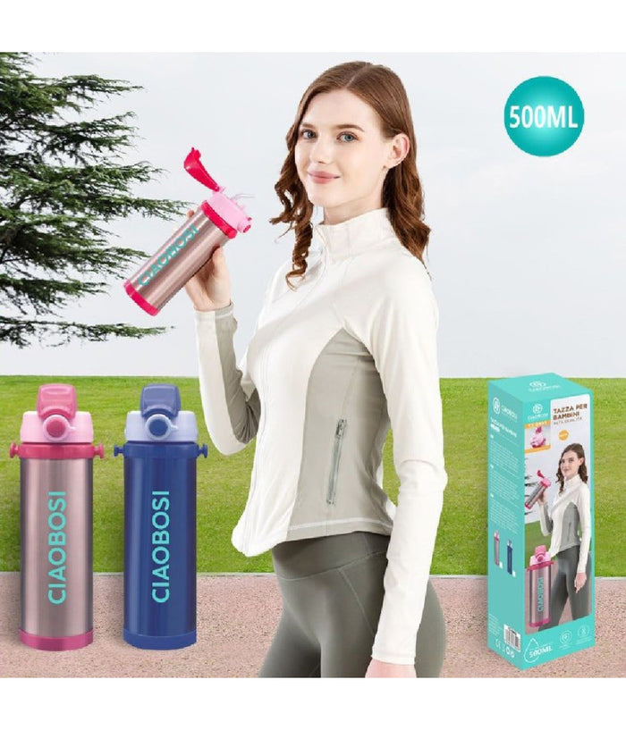 Borraccia Termica Per Bambini Thermos Termos Contenitore Bottiglia 500ml Tx-8445         