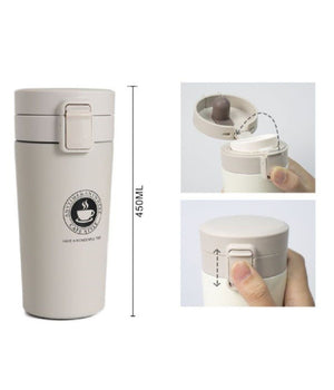 Borraccia Termica Porta Liquidi Caffè Thermos Contenitore Bicchiere 450ml 50842         