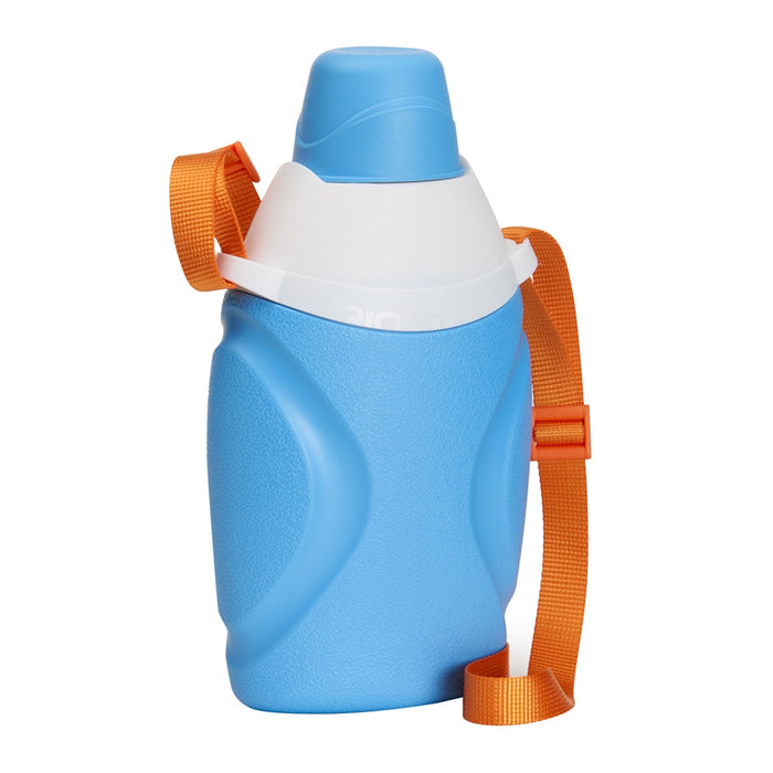 Trade Shop - Borraccia Thermos Portatile Con Tracolla Regolabile Tappo A Bicchiere 1 Lt 023460 -