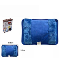 Borsa Acqua Calda Elettrica Con Tasca Scalda Mani Vari Colori Effetto Peluche         