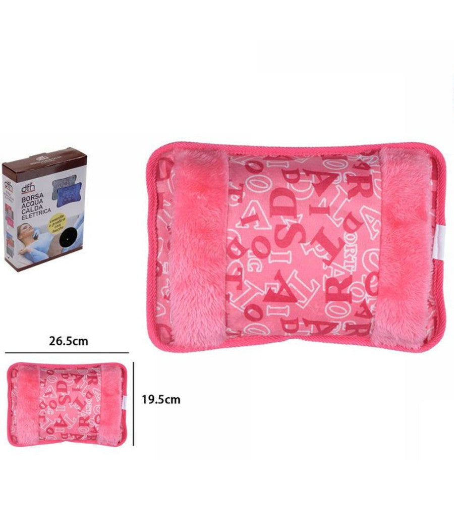 Borsa Acqua Calda Elettrica Lettere Con Tasca Scalda Mani Vari Colori E Fantasie         