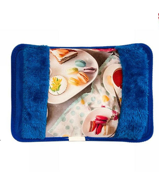 Borsa Acqua Calda Elettrica Macaron Con Tasca Scalda Mani Vari Colori Fantasie         