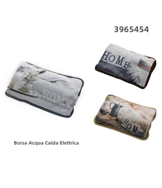 Borsa Acqua Calda Elettrica Scaldino Scaldamani In Tessuto Fantasia Home 3965454         