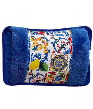 Borsa Acqua Calda Elettrica Vietri Con Tasca Scalda Mani Vari Colori Fantasie         