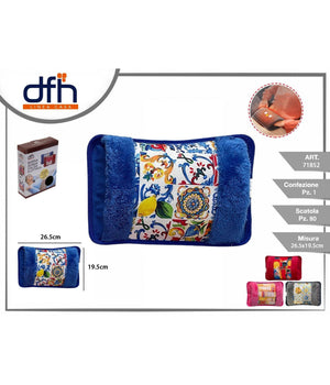 Borsa Acqua Calda Elettrica Vietri Con Tasca Scalda Mani Vari Colori Fantasie         