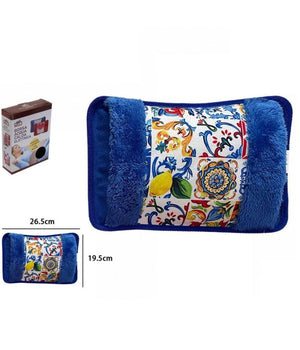 Borsa Acqua Calda Elettrica Vietri Con Tasca Scalda Mani Vari Colori Fantasie         