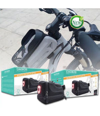 Borsa Da Sella Impermeabile Per Bici Con Luce Posteriore Ricaricabile Usb Zx-9428         