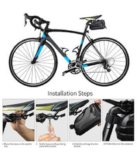 Borsa Da Sella Impermeabile Per Bici Con Luce Posteriore Ricaricabile Usb Zx-9428         