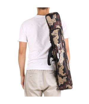 Borsa Fodero Custodia Porta Canne Da Pesca 100cm Con 2 Scomparti Zip Pieghevole         