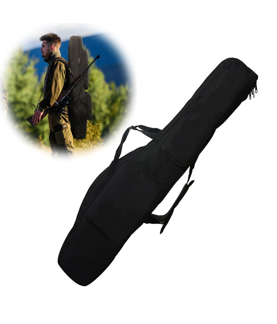 Borsa Fodero Custodia Porta Canne Portacanne Da Pesca A 2 Scomparti 120 Cm Nero         