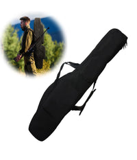 Borsa Fodero Custodia Porta Canne Portacanne Da Pesca A 2 Scomparti 120 Cm Nero         