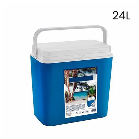Trade Shop - Borsa Frigo Passivo Portatile Grande Blu 24lt Isolata Per Campeggio Viaggio Picnic 860010 -
