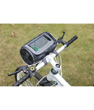 Borsa Manubrio Bicicletta Bici Tasca Touch Navigatore Smartphone Tracolla Zx-9423         