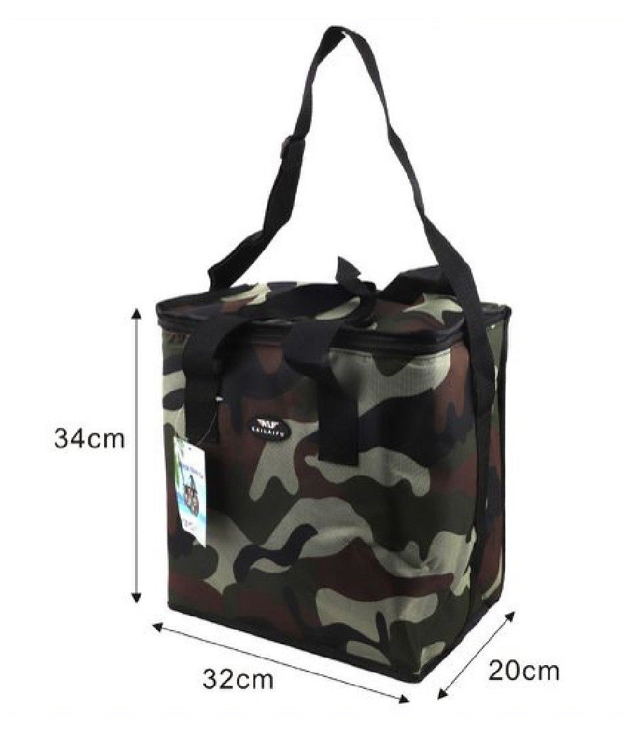 Borsa Militare Termica 22 Lt Mare Campeggio Escursioni Picnic 32x20x34 Cm 12811         