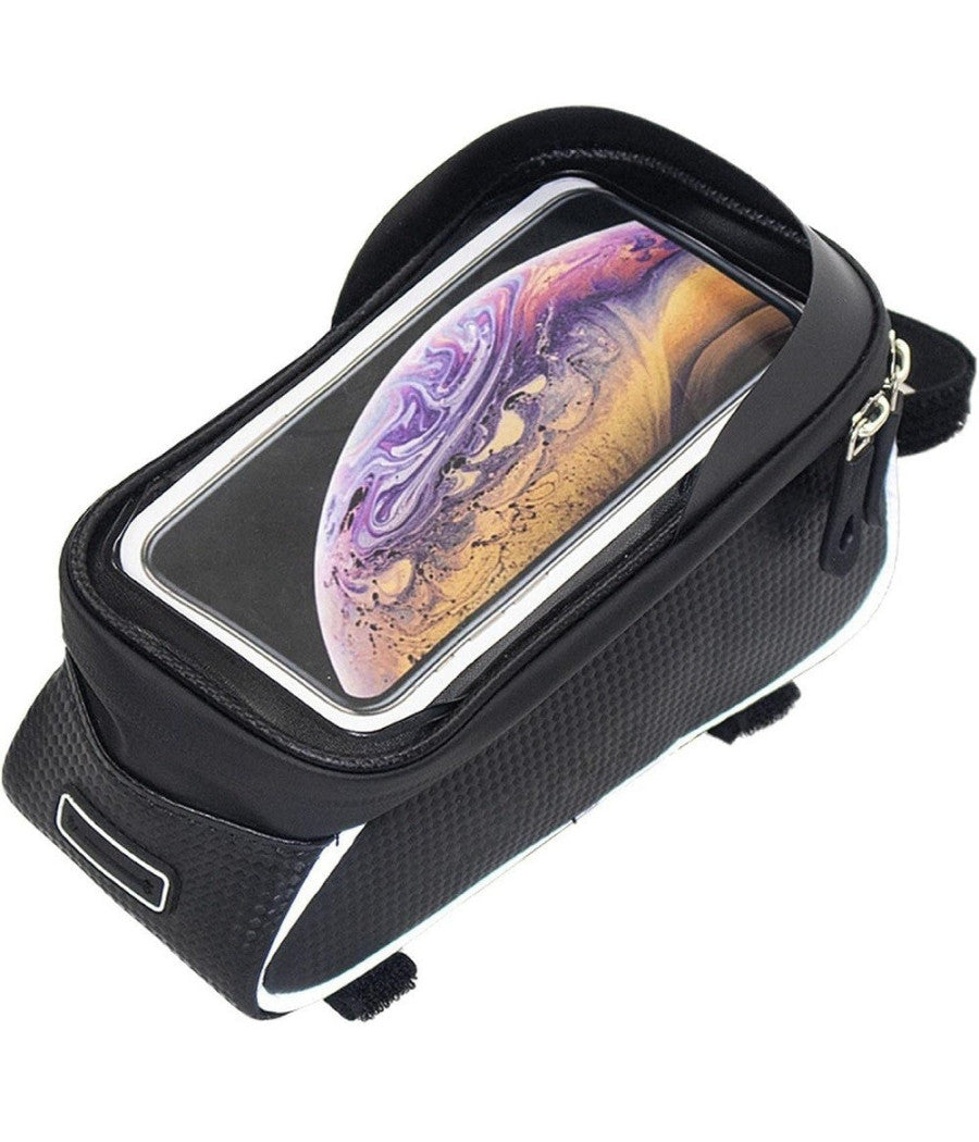 Borsa Per Manubrio Telaio Anteriore Per Bici Mountain Bike 20,5x8,2x8,2x10,3x3cm         