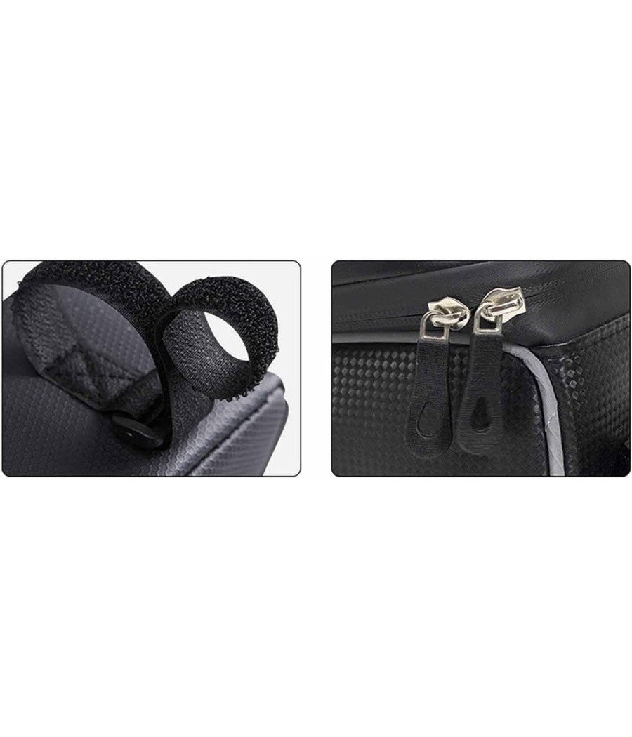 Borsa Per Manubrio Telaio Anteriore Per Bici Mountain Bike 20,5x8,2x8,2x10,3x3cm         