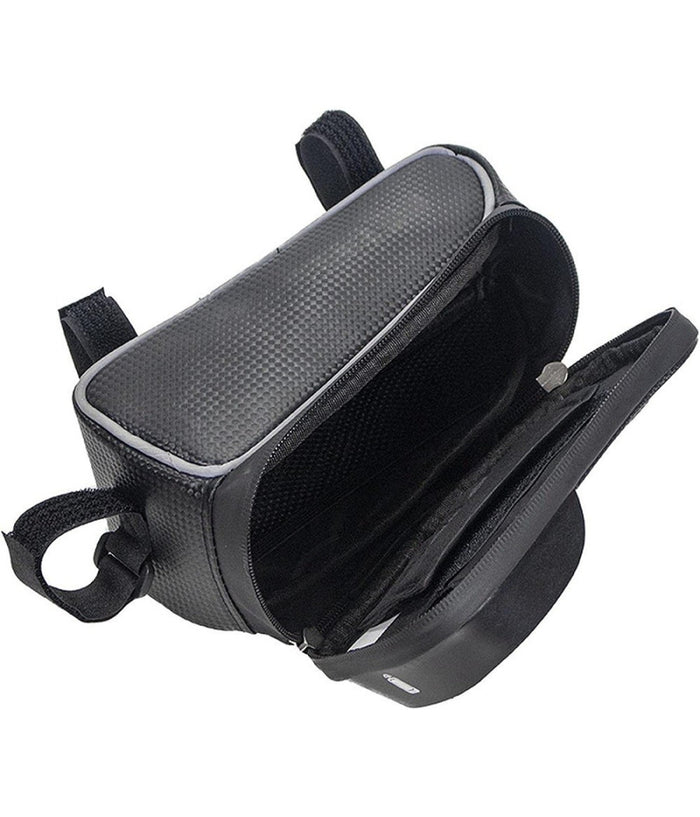 Borsa Per Manubrio Telaio Anteriore Per Bici Mountain Bike 20,5x8,2x8,2x10,3x3cm         