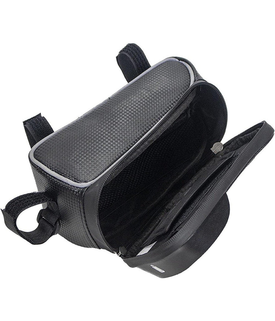 Borsa Per Manubrio Telaio Anteriore Per Bici Mountain Bike 20,5x8,2x8,2x10,3x3cm         