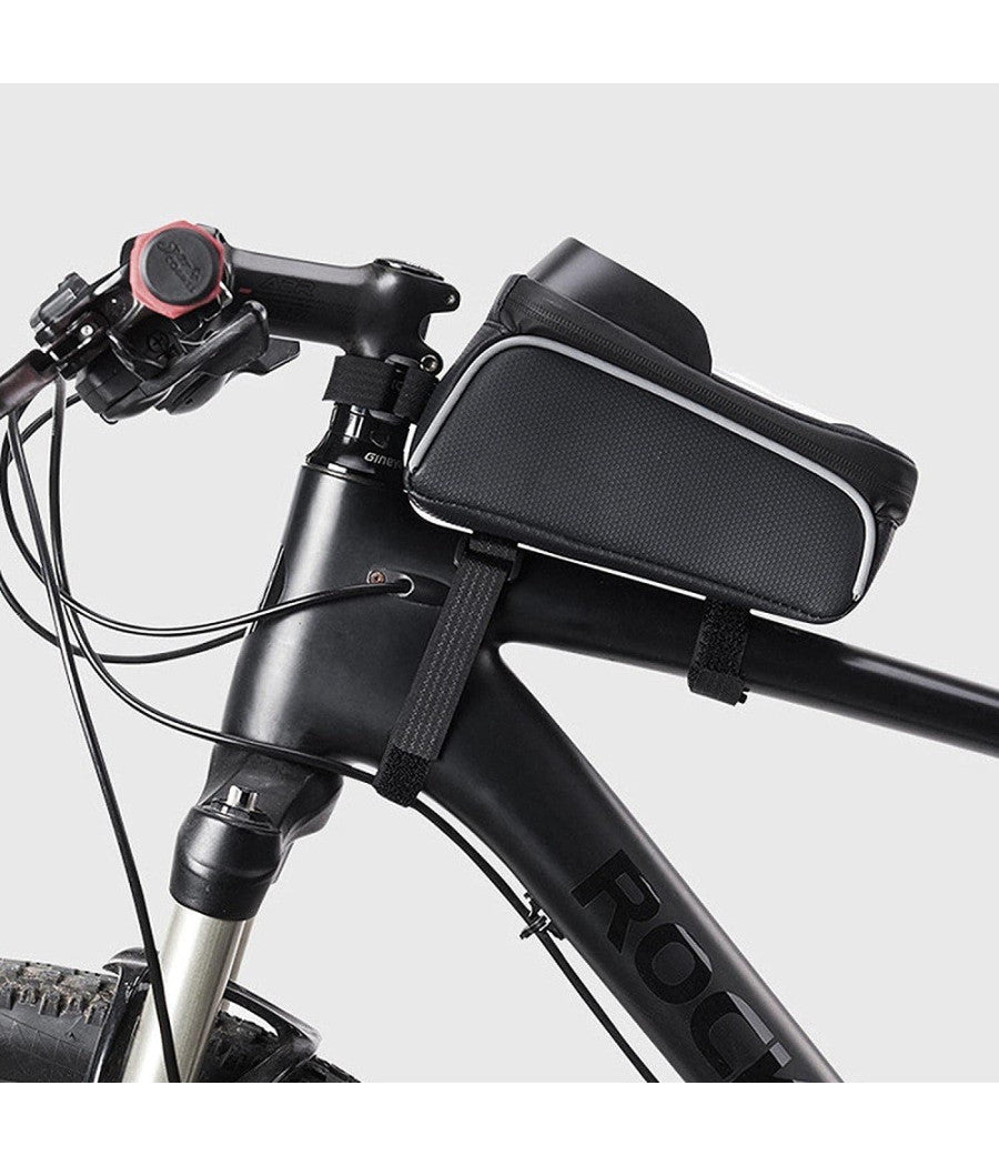 Borsa Per Manubrio Telaio Anteriore Per Bici Mountain Bike 20,5x8,2x8,2x10,3x3cm         