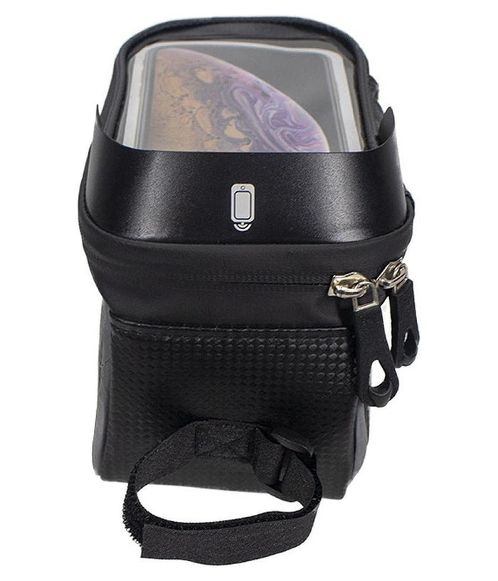 Borsa Per Manubrio Telaio Anteriore Per Bici Mountain Bike 20,5x8,2x8,2x10,3x3cm         